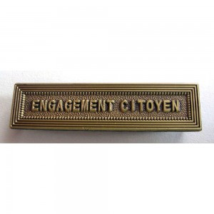 Agrafe Engagement Citoyen pour Médaille Réduction et Dixmude