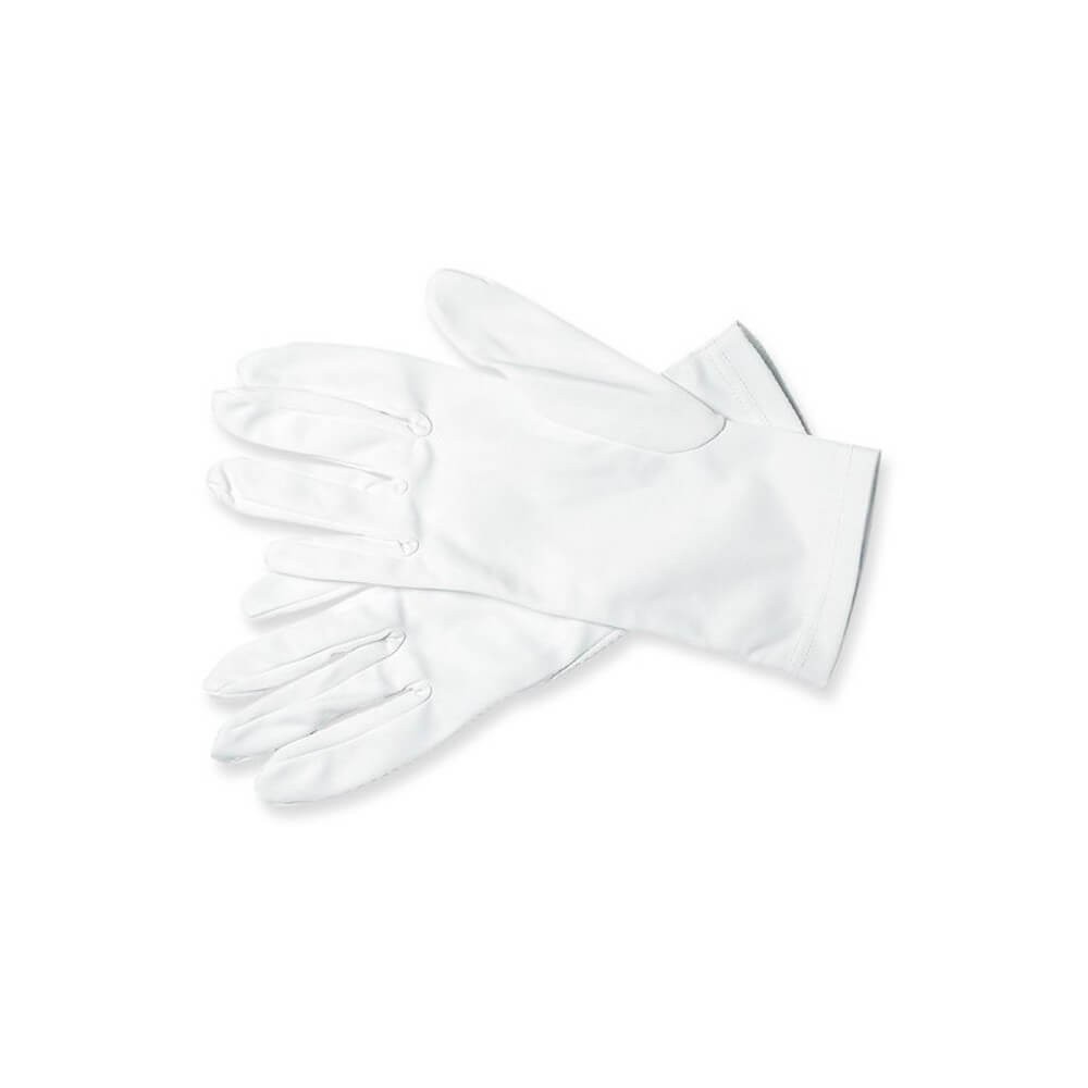 Gants blanc coton 3 baguettes de cérémonie gendarmerie