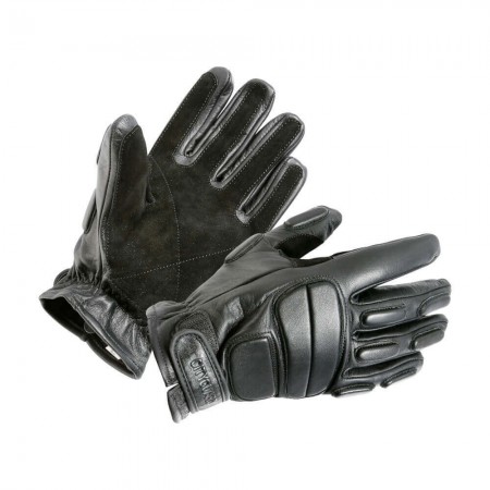 Gants d'Intervention en Cuir Noir - CityGuard