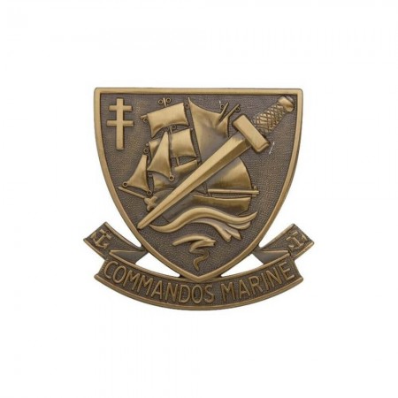 Insigne de Béret Bronze Commando Marine