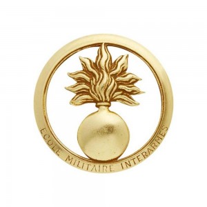 Insigne de Béret Or Ecole Militaire Interarme