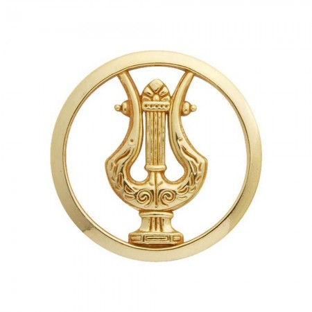 Insigne de Béret Or Musique