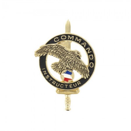 Insigne de Poitrine Métal Commando Instructeur