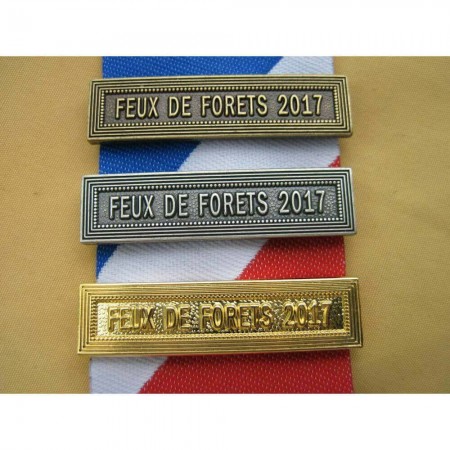 Agrafe Feux de Forêt 2017 pour Médaille Pendante