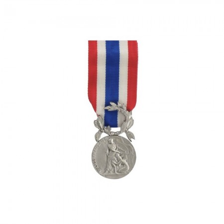 Médaille d'Honneur de la Police Nationale - Ordonnance - Argent