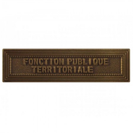 Agrafe Fonction Publique Territoriale pour Médaille Pendante de la Sécurité Intérieure
