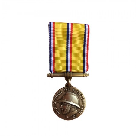 Médaille d'Honneur Sapeurs-Pompiers pour Ancienneté - 10 Ans - Échelon Bronze
