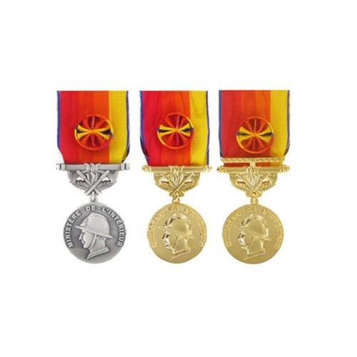 Médaille d'Honneur Sapeurs-Pompiers pour Services Exceptionnels - Grade Argent