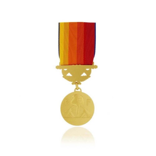 Médaille d'Honneur Sapeurs-Pompiers pour Services Exceptionnels - Grade Vermeil