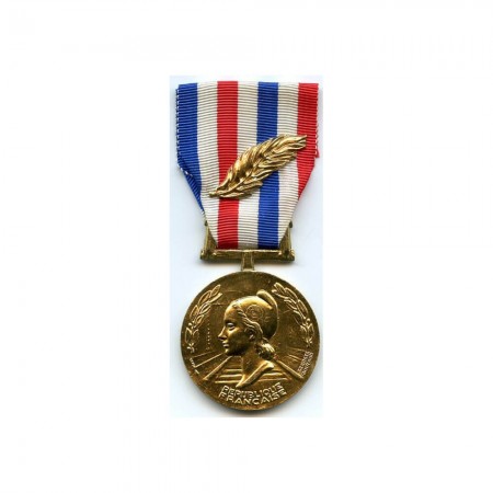 Médaille Ordonnance Civile Chemin de Fer - Échelon Or - 33 ans