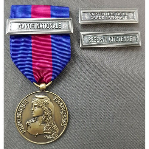 Agrafe Garde Nationale pour Médaille Pendante MRVDSI