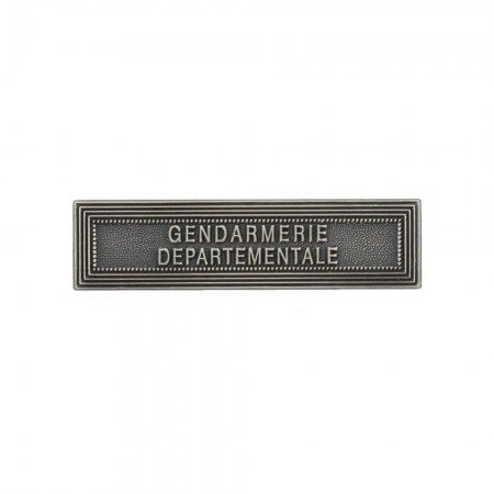 Agrafe Gendarmerie Départementale pour Médaille Pendante
