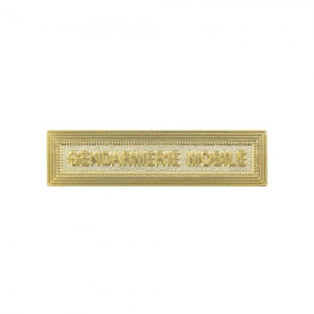 Agrafe Gendarmerie Mobile Or pour Médaille Pendante