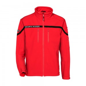 Veste Softshell Sécurité Incendie Rouge - CityGuard