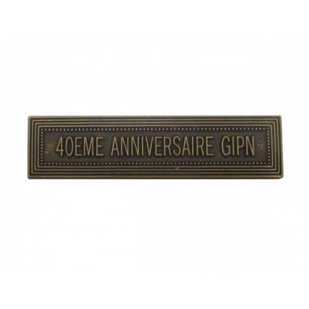 Agrafe 40eme anniversaire GIPN pour Médaille Pendante