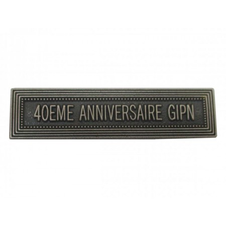 Agrafe 40eme anniversaire GIPN pour Médaille Pendante
