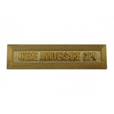 Agrafe 40eme anniversaire GIPN pour Médaille Pendante