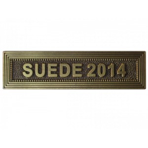 Agrafe Suède 2014 pour Médaille Pendante Bronze