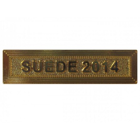 Agrafe Suède 2014 pour Médaille Pendante Or