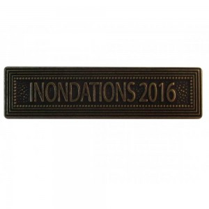 Agrafe Inondations 2016 Bronze pour Médaille Réduction et Dixmude
