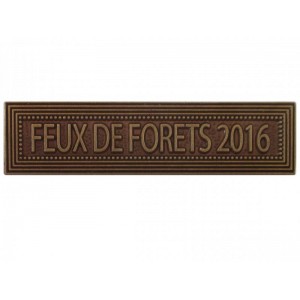 Agrafe Feux de Forêt 2016 pour Médaille Pendante