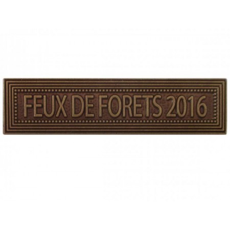 Agrafe Feux de Forêt 2016 pour Médaille Pendante