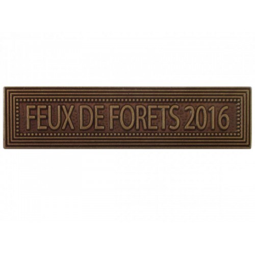Agrafe Feux de Forêt 2016 pour Médaille Pendante