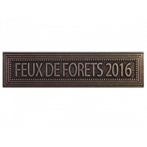 Agrafe Feux de Forêt 2016 pour Médaille Pendante