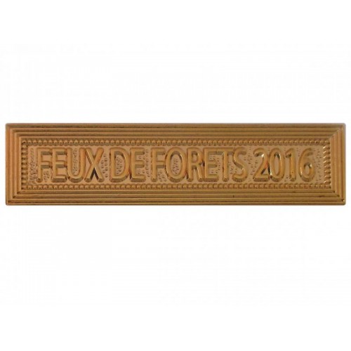 Agrafe Feux de Forêt 2016 pour Médaille Pendante