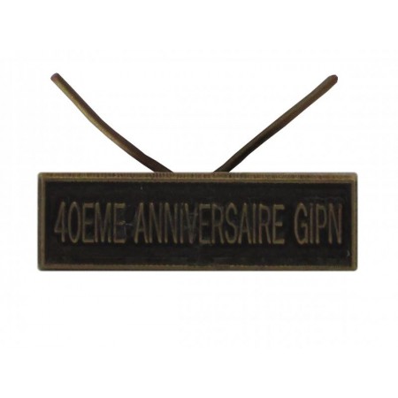 Agrafe 40eme anniversaire GIPN pour Médaille Réduction et Dixmude