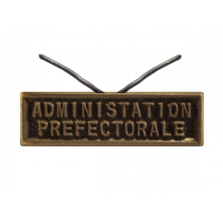 Agrafe Argent Administration Préfectorale pour Médaille Réduction et Dixmude