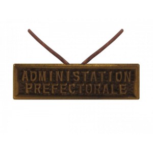 Agrafe Administration Préfectorale pour Médaille Réduction et Dixmude