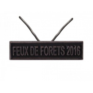 Agrafe Feux de Forêt 2016 pour Médaille Réduction et Dixmude