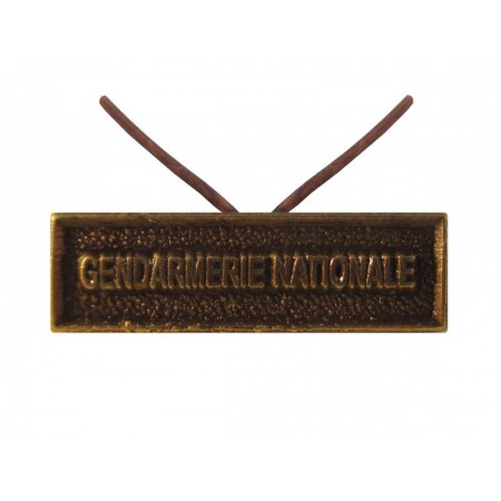 Agrafe Gendarmerie Nationale pour Médaille Réduction et Dixmude