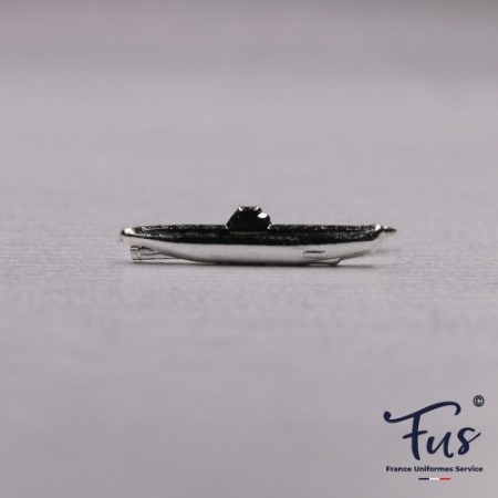 Agrafe Silhouette SNLE Anthracite Réduction pour Citation sans Croix sur DefNat Or (Sous-Marin Nucléaire Lanceur d'Engin)
