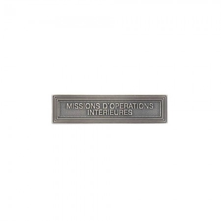 Agrafe Missions d'Opérations Intérieures pour Médaille Pendante