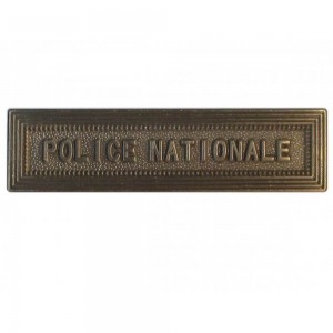 Agrafe Police Nationale pour Médaille Pendante