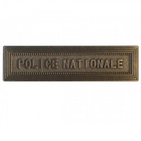 Agrafe Police Nationale pour Médaille Pendante