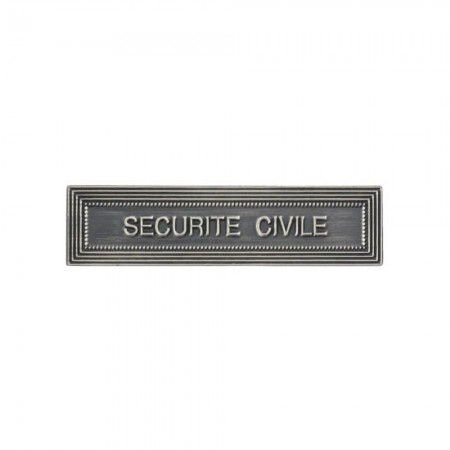Agrafe Sécurité Civile pour Médaille Pendante de la Sécurité Intérieure
