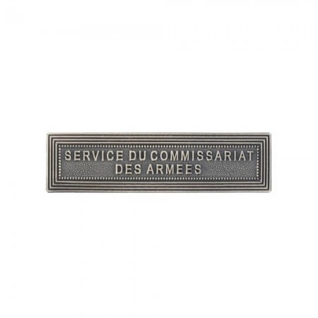 Agrafe Service du Commissariat des Armées pour Médaille Pendante