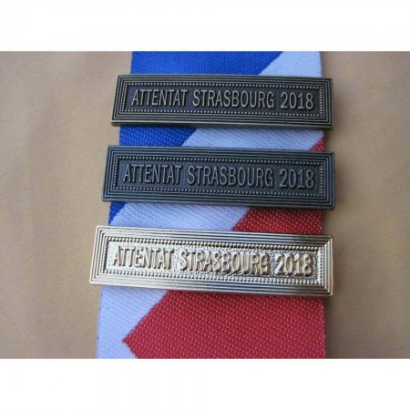 Agrafe Attentat Strasbourg 2018 pour Médaille Pendante