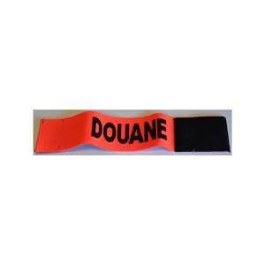 Brassard d'Intervention Douane - Orange Fluo - Elastique et Velcro - ESPER