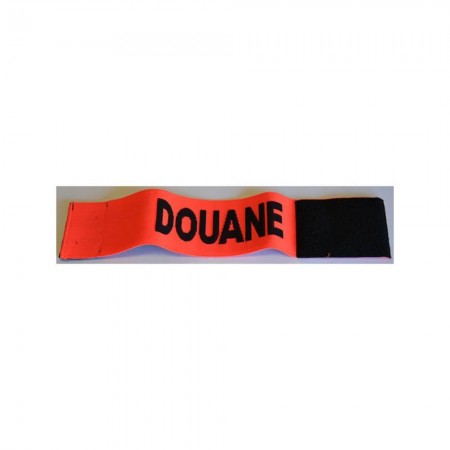 Brassard d'Intervention Douane - Orange Fluo - Elastique et Velcro - ESPER