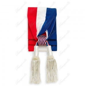 Echarpe Tricolore de Cérémonie pour Maire-Adjoint - avec Glands Luxe