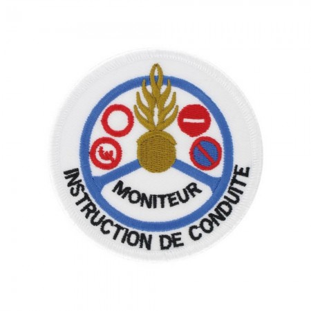 Écusson de Bras Gendarmerie de Légion Brodé - Instruction de Conduite Moniteur Bronze