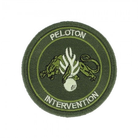 Écusson de Bras Gendarmerie de Légion Brodé - Peloton Intervention Basse Visibité Vert Armée